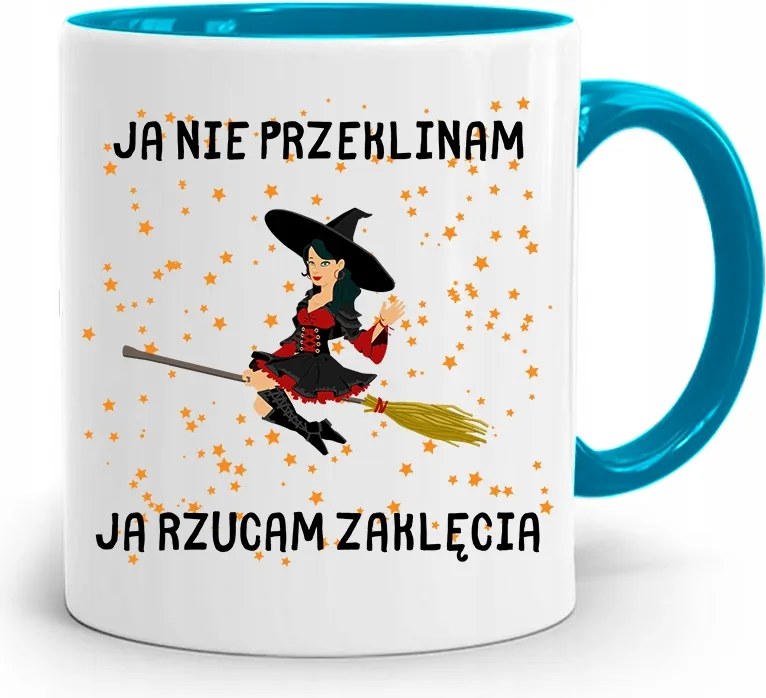 Kék Vicces Bögre Én Nem Átkozom A fényképes nyomatot