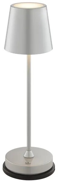 Brilliant - dimmelhető, újratölthető érintős asztali lámpa ELORA LED/2,5W/5V 2700K IP44 ezüst