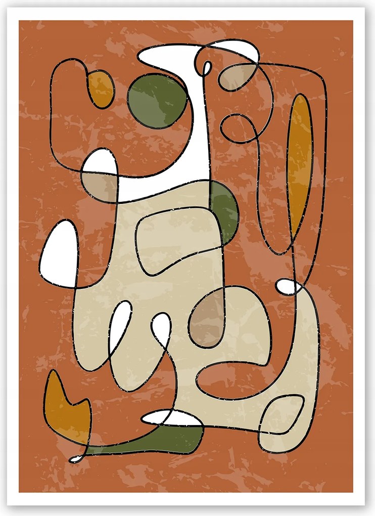 Boho absztrakt modern Poszter B1 100x70cm #T60