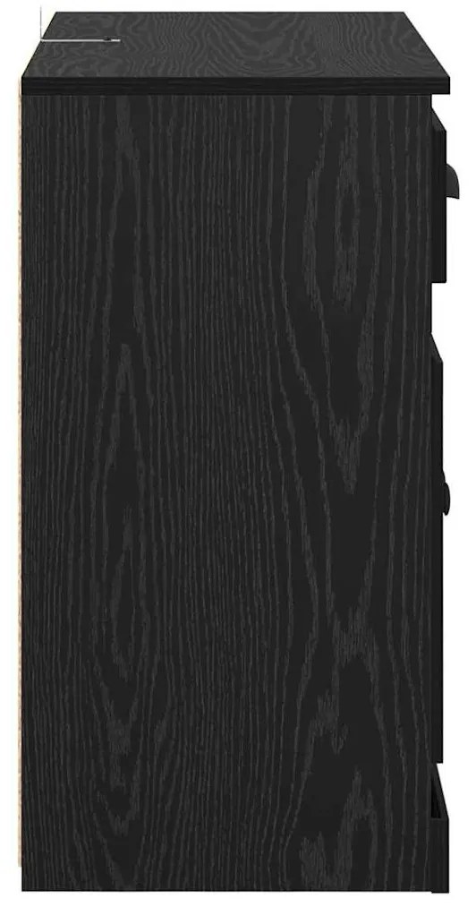 Magasfiú fiókkal Fekete tölgy 70 x 35,5 x 67,5 cm Faanyag