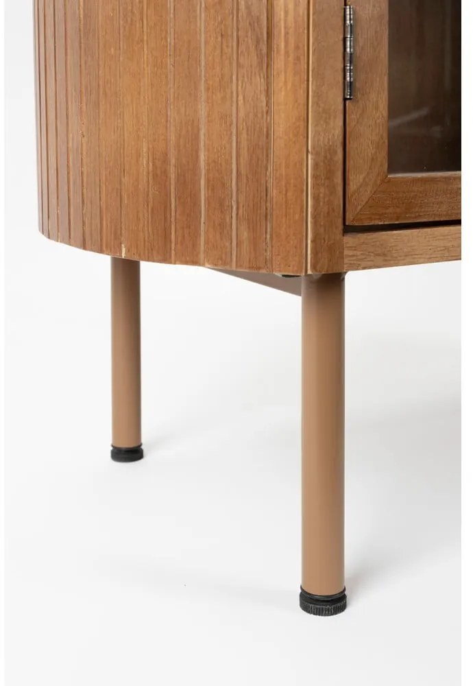 Natúr színű kaucsukfa tálalószekrény 80x140x38 cm Yaz – White Label