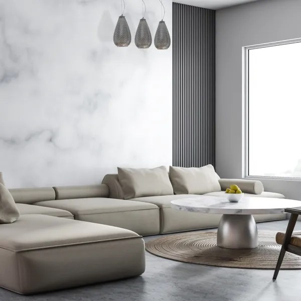 Csillár zsinóron PETRA 3xE27/60W/230V szürke