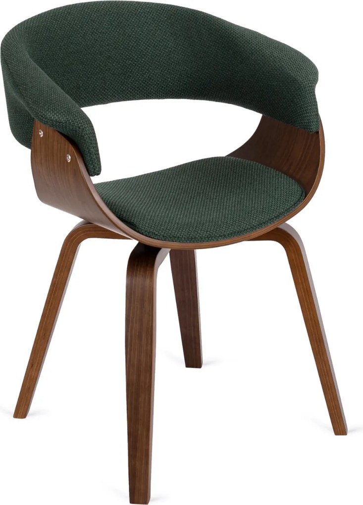 Szék zöld/dió színben. GARY 2