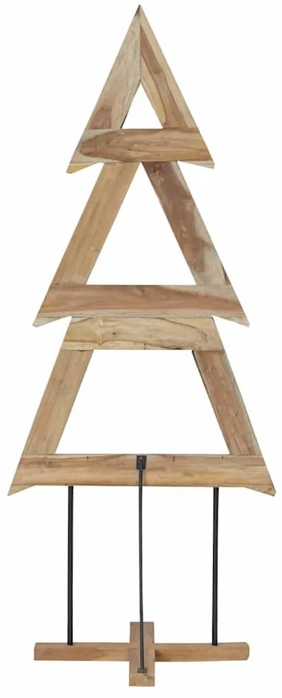 Karácsonyfa állvánnyal Barna 180 cm Tömör tíkfa