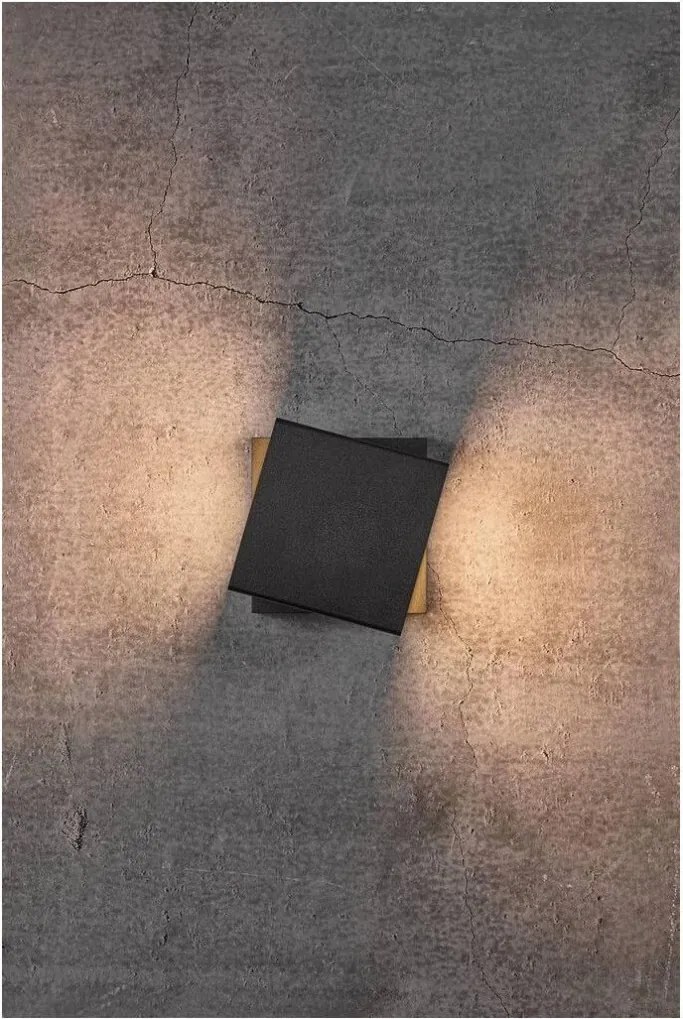 NORDLUX 2019061003 TURN Modern Kültéri Fali Lámpa Fekete LED IP54