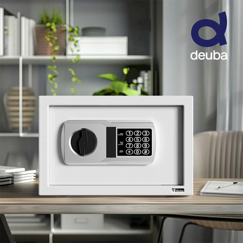 monzana® Biztonsági széf Defer - 31x20x20 cm - szürke