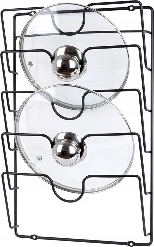 Fedélakasztó Fém Fekete Konyhai Rendszerező Az Ajtó Falára