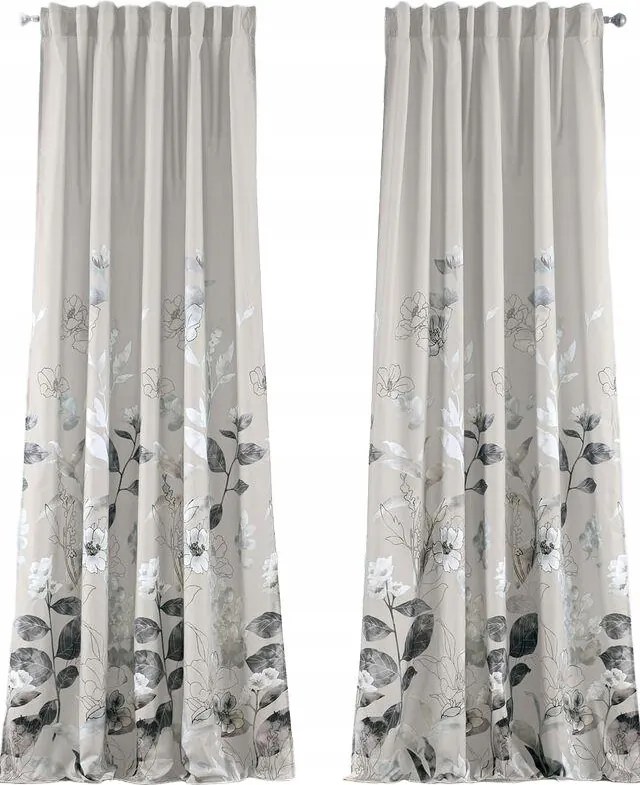 B.p.c Virágmintás Függöny 1 Db 140/245