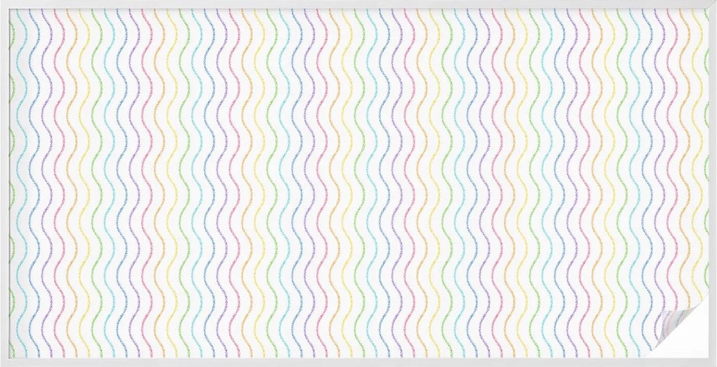 Öntapadós szélvédő furnér Adatvédelem Szivárvány vonalak 200x100