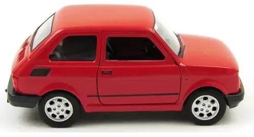 1:30 Polski Fiat 126 Fém Makett Autó Játék Modell