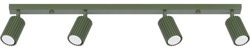 Sollux SL.1622 - Spotlámpa KARBON 4xGU10/10W/230V zöld