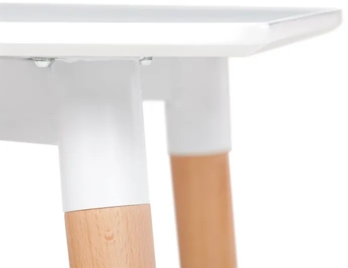 Étkezőasztal 80×80 cm, MDF, Fehér. DT-303 WT