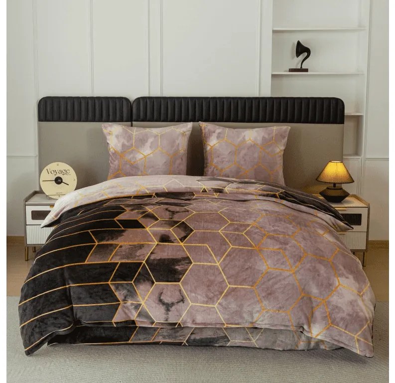 Mikroplüss ágyneműhuzat VELVETIA színes Ágyneműhuzat mérete: 2 db 70 x 90 cm | 200 x 220 cm