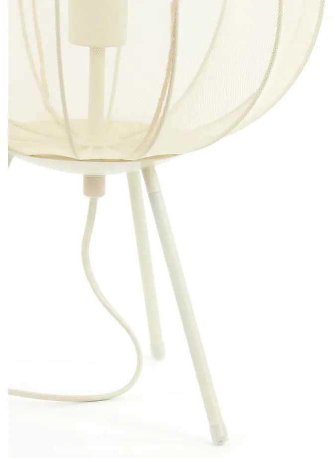 Krémszínű asztali lámpa (magasság 60 cm) Plumeria – Light &amp; Living