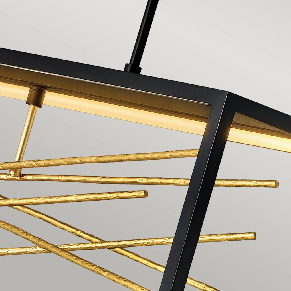 ELSTEAD QNSTYXLEDISLEBG STYX Modern Függesztett Lámpa Fekete, Arany LED IP20
