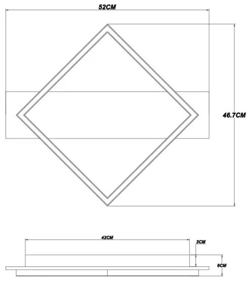 Globo 67330-18 - LED Mennyezeti lámpa BEATRIX I LED/18W/230V