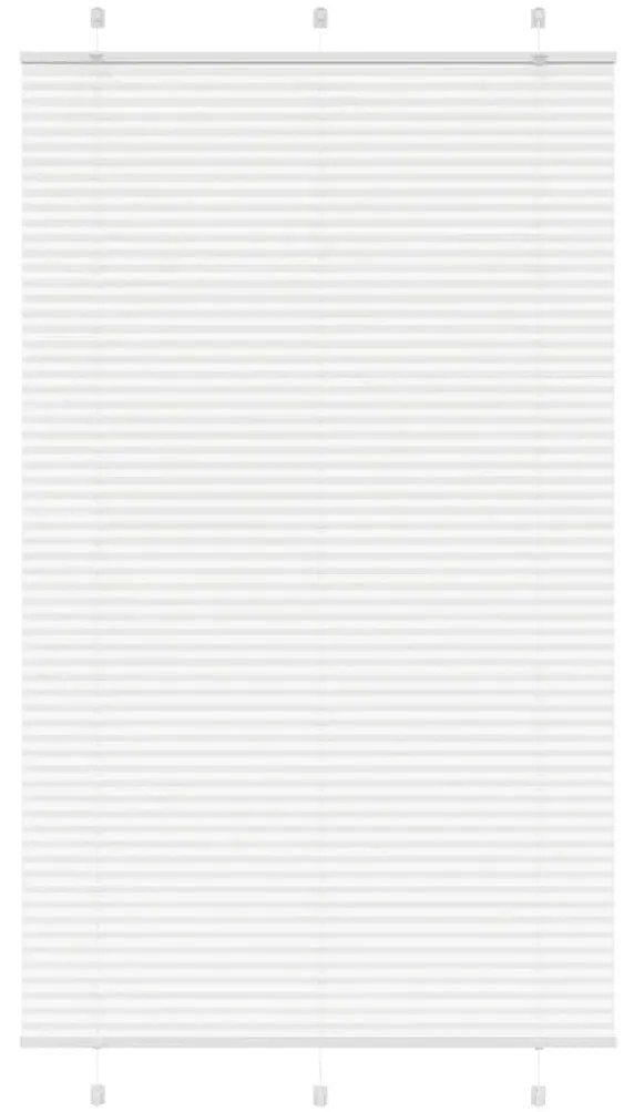 pliszírozott redőny Fehér 115x200cm szövetszélesség 114,4cm