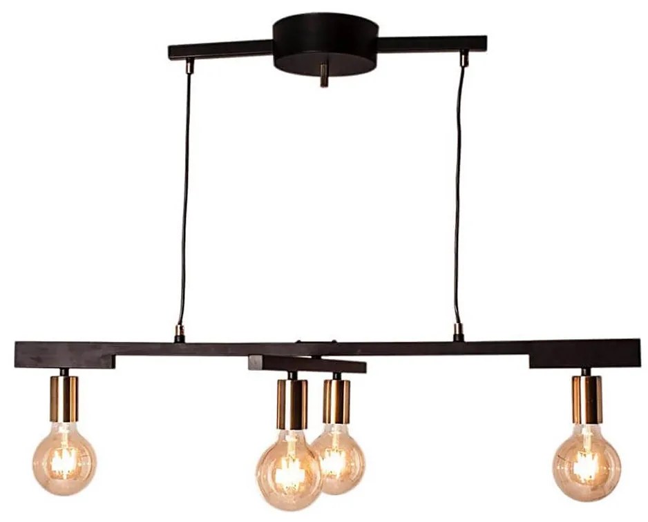 ByRydens 4201030-4002 - Kábelre függesztett csillár ZEONA 4xE27/5W/230V