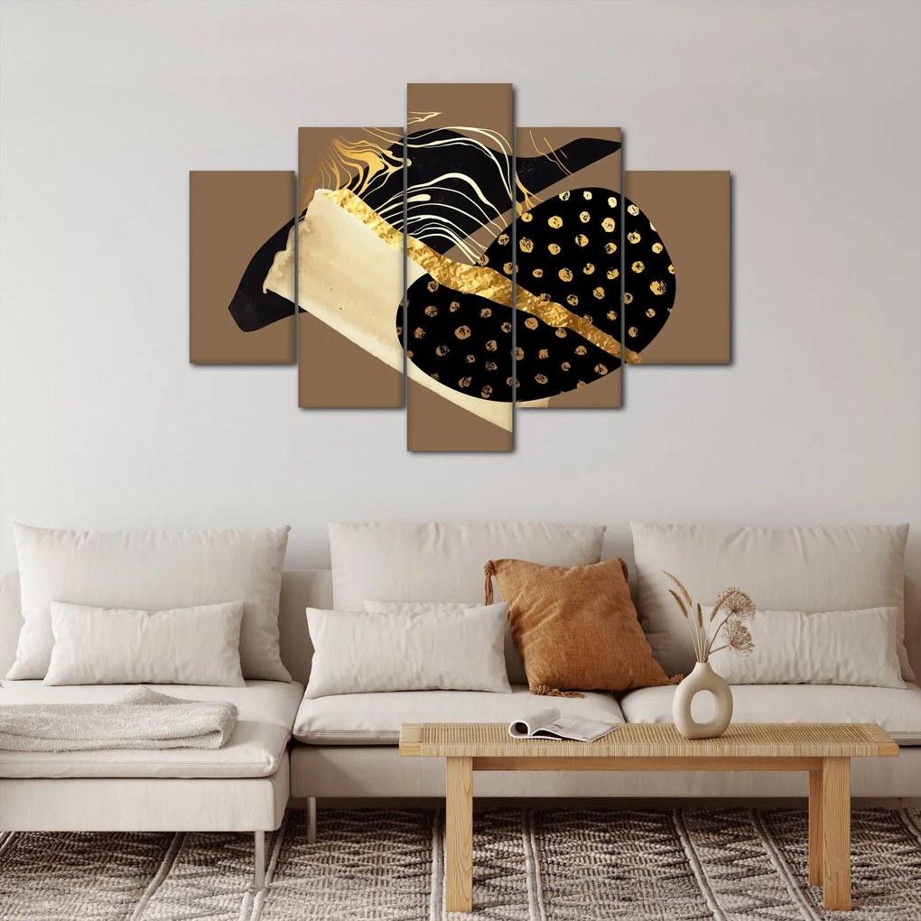 Kép - Absztrakció aranybarna N⁰1 (150x105 cm)