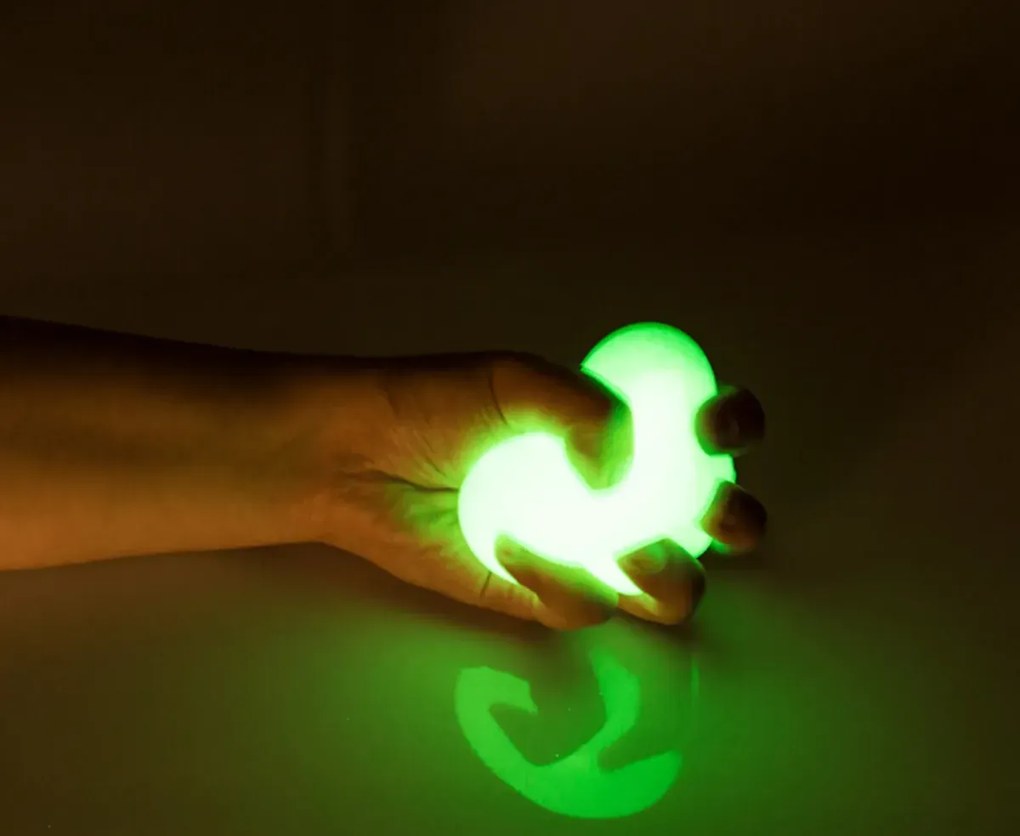 Sötétben fénylő anti-stressz labda