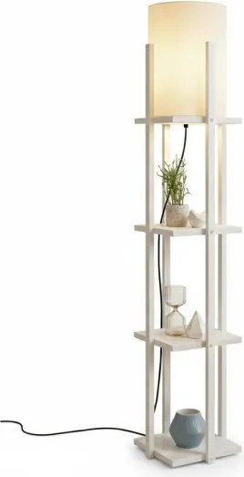 Állólámpa polcokkal NORA 1xE27/40W/230V fehér