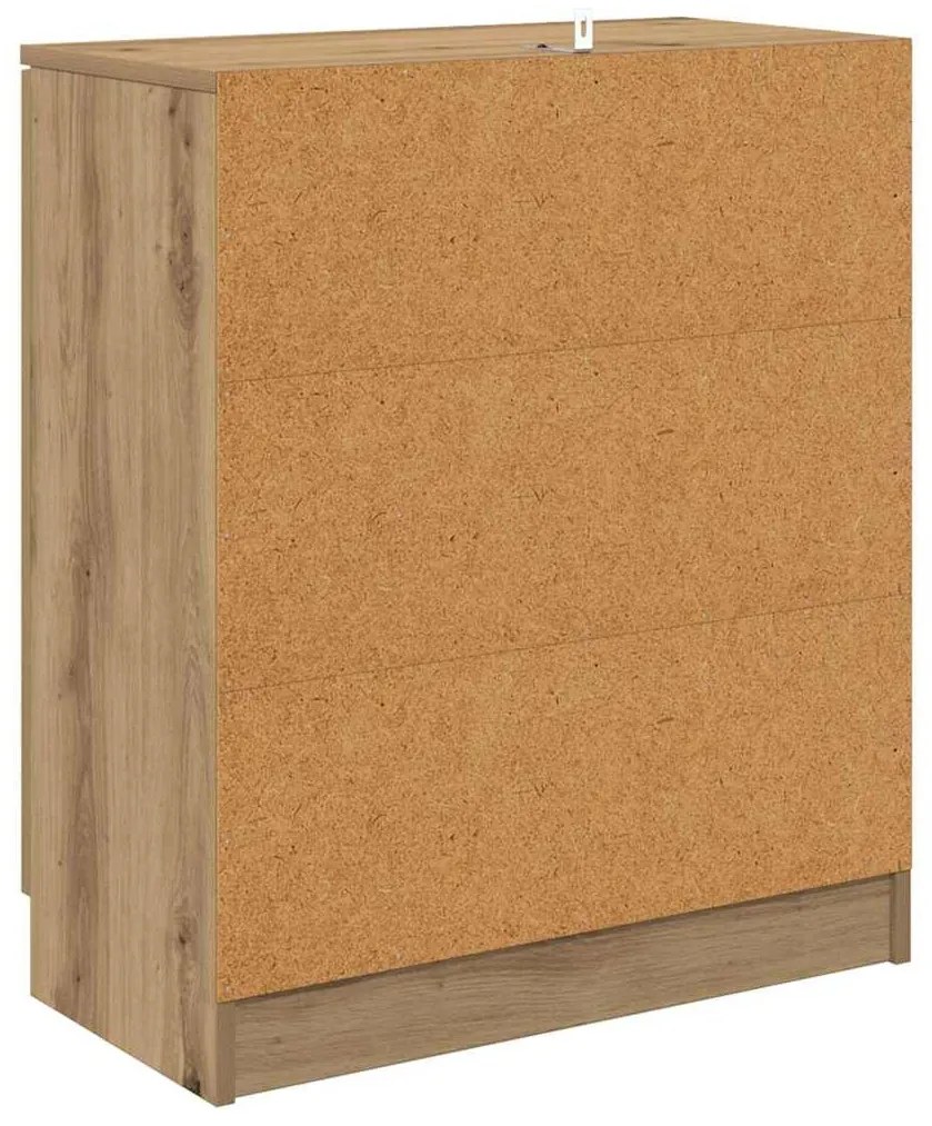 Oldalszekrények 2 pcs Artisan tölgy 60 x 30 x 70 cm Faanyag