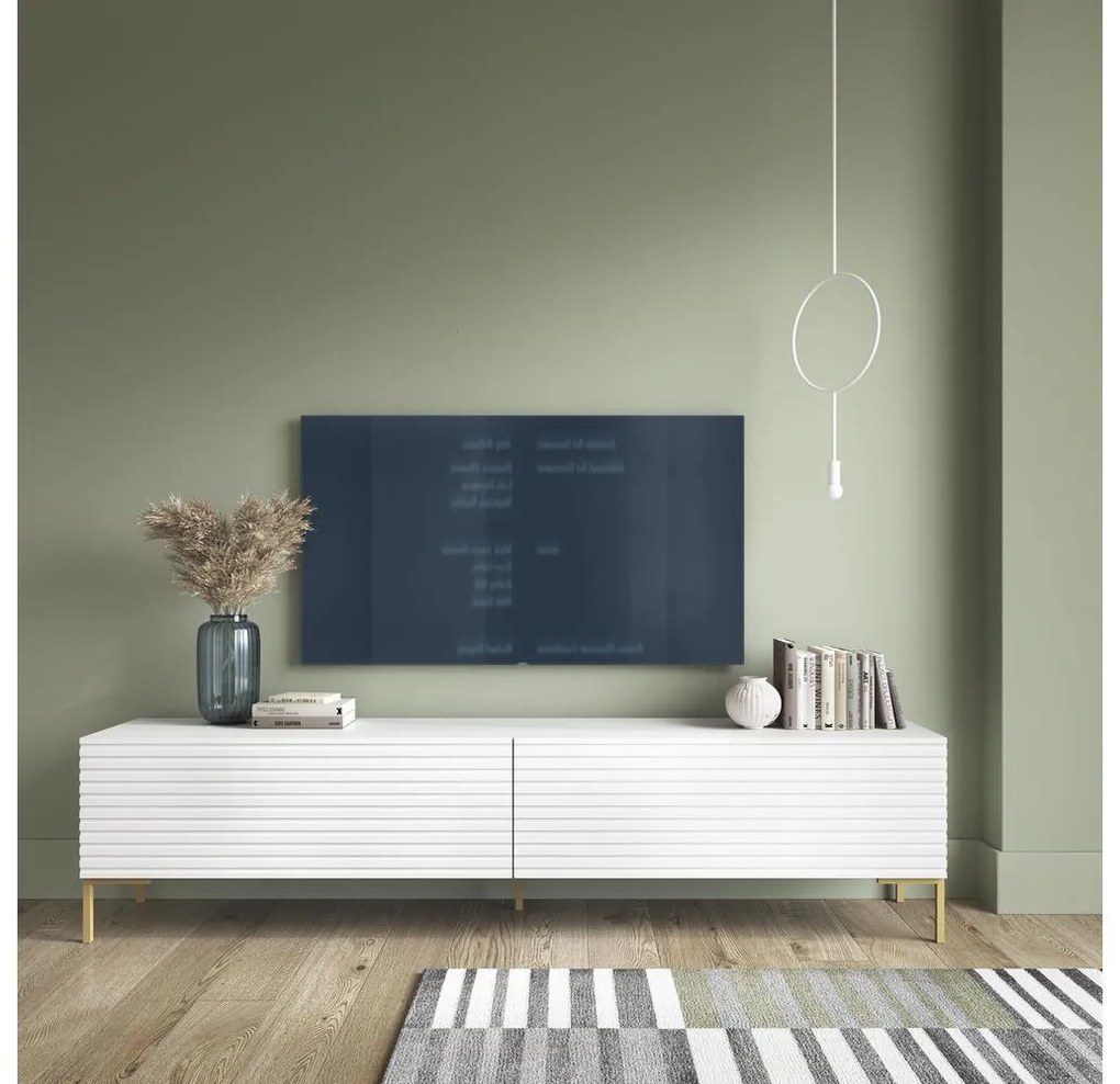 Tv szekrény/asztal Lamellito 140  (fehér). Akció -13%. 1099056