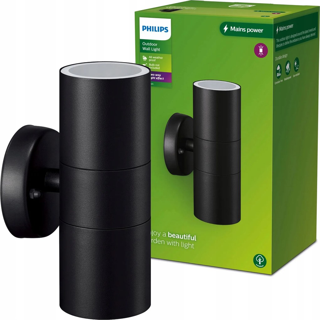 Kültéri fali lámpa Philips Kylis Led kerti homlokzati lámpa 2x GU10 IP44