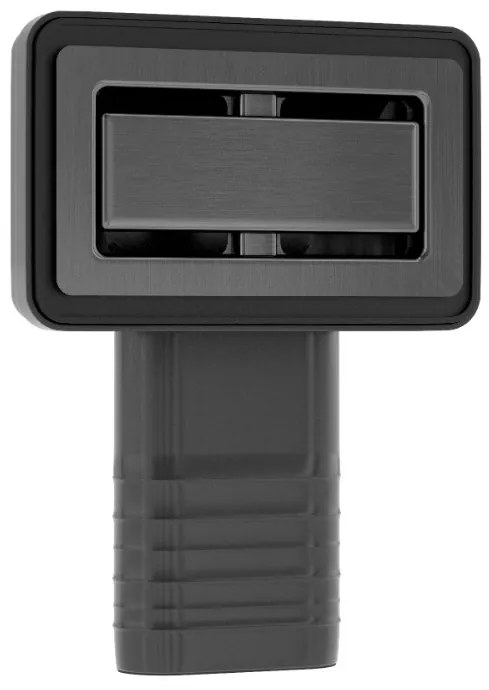 Gamma Gamma, 1-kamrás kézi szifon gránit mosogatóhoz négyzetes túlfolyóval, fekete matt, GMA-1M11ZBKLB