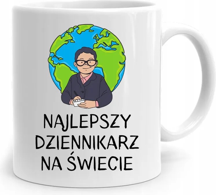 Riporter Újságíró Bögre A Világ Legjobbja fényképes nyomtatással