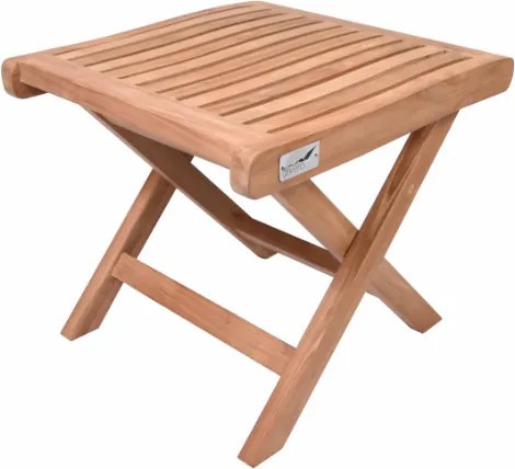 Összecsukható teakfa szék BACAN magasság 43 cm