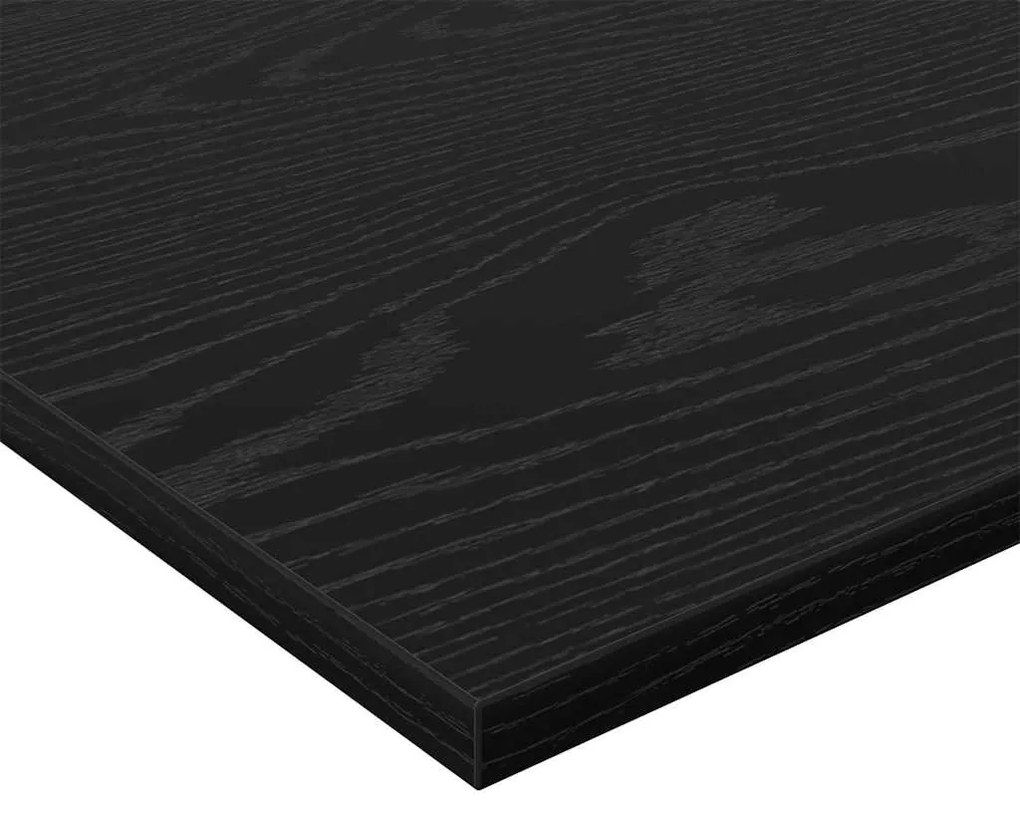 Polcos könyvespolc 4 pcs Fekete 60 x 40 x 1.5 cm Faanyag