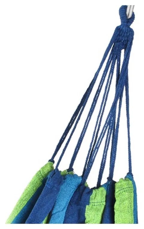 Kék-zöld HAMMOCK függőágy 2 személyes 200x150 cm