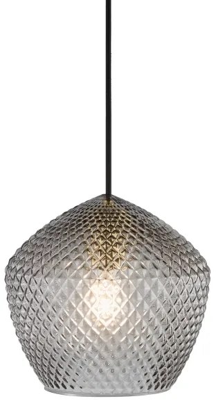 Nordlux - Csillár zsinóron ORBIFORM 1xE27/40W/230V fekete/szürke