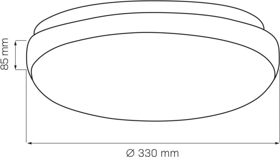 POL326843 BENEDYTK Ufo Lámpa Fehér, Ezüst E27 IP20
