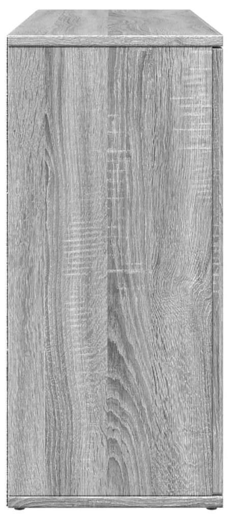 szürke sonoma színű szerelt fa tálalószekrény 90,5x29,5x65 cm