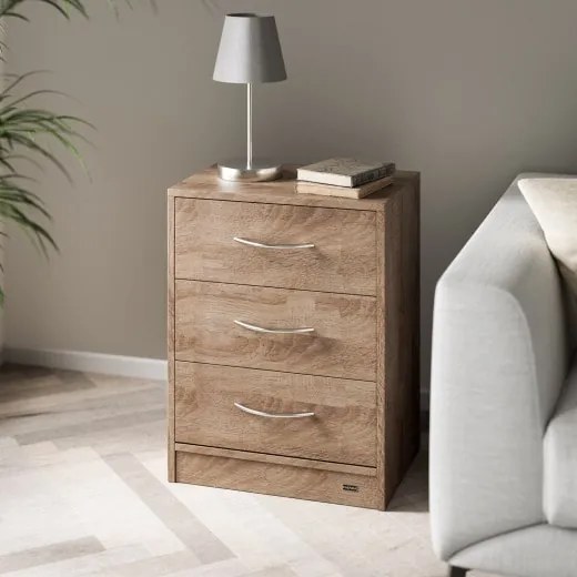 Casaria® Eloise éjjeliszekrény 54x39x28 cm - tölgy
