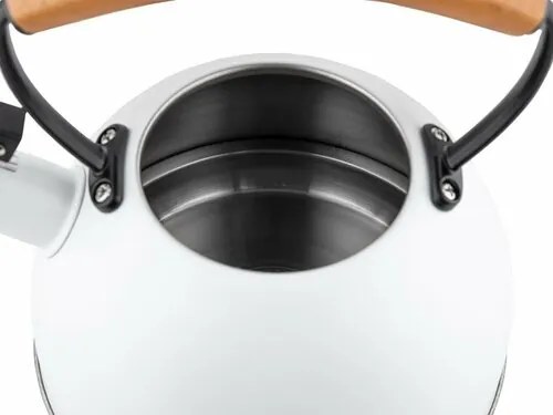 Florina Natura Line Rozsdamentes acél vízforraló kanna 2,3 l, fehér