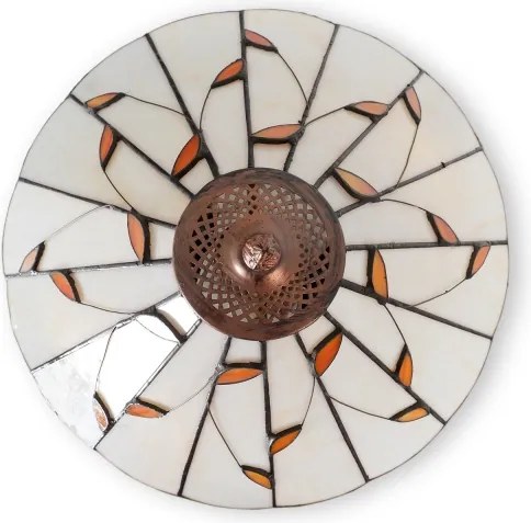 Brilagi - Tiffany vitrázs állólámpa FOLIA 2xE27/60W/230V