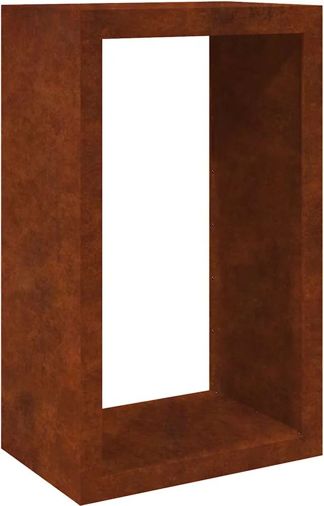 vidaXL tűzifaállvány 60x40x100 cm időjárásálló acélból