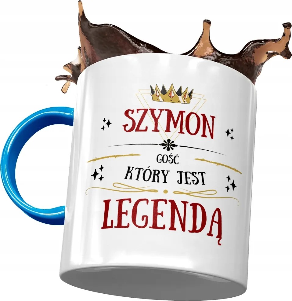 Kék Bögre Simon Simek Kollégáknak Ajándék Nyomtatott Fotóval