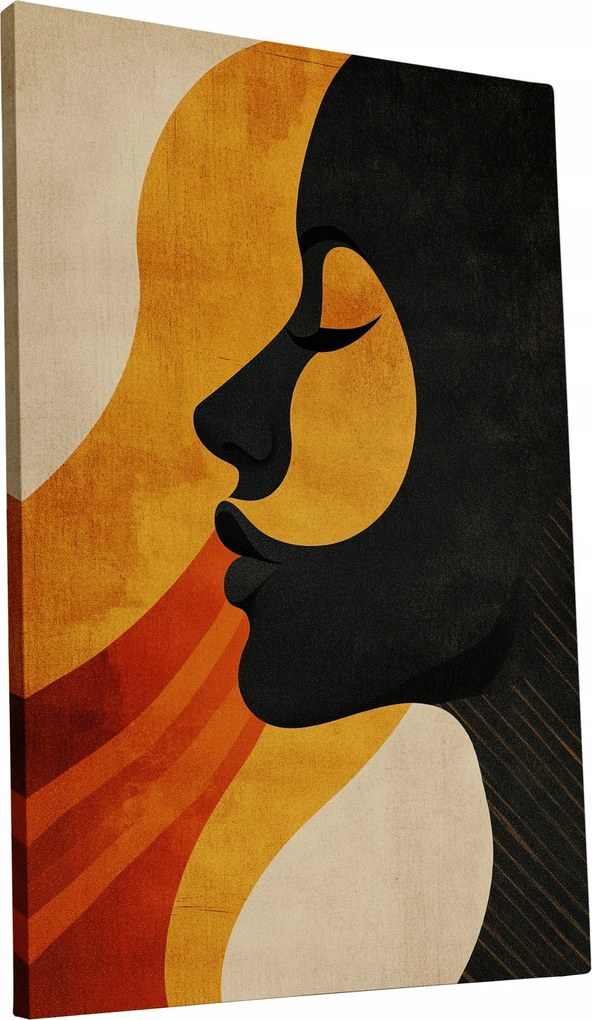 Retro Vászonkép Nő a 70-es évek stílusában otthon nappali 40x60