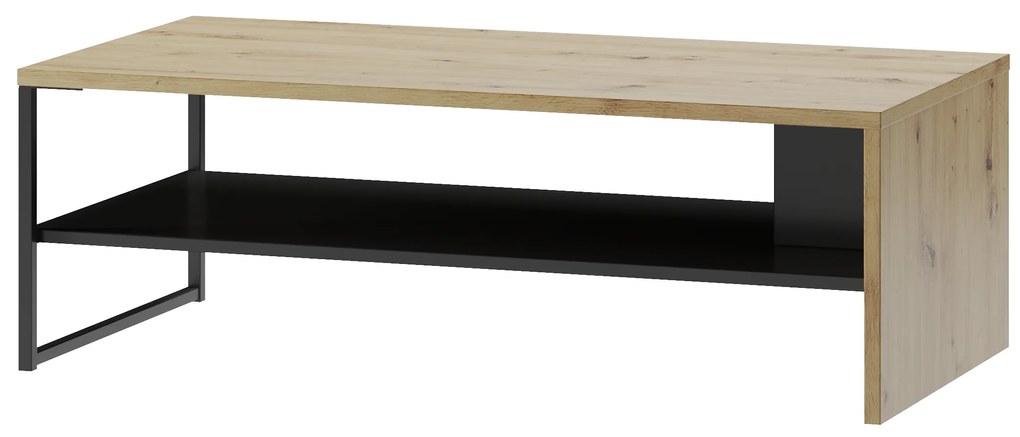 Dohányzóasztal Lorren 41 (artisan tölgy + matt fekete). 1068171