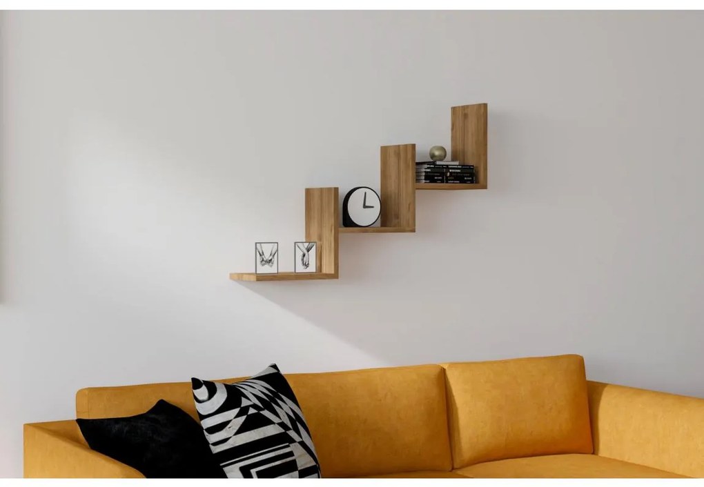 Fali polc MIST 60x90 cm barna