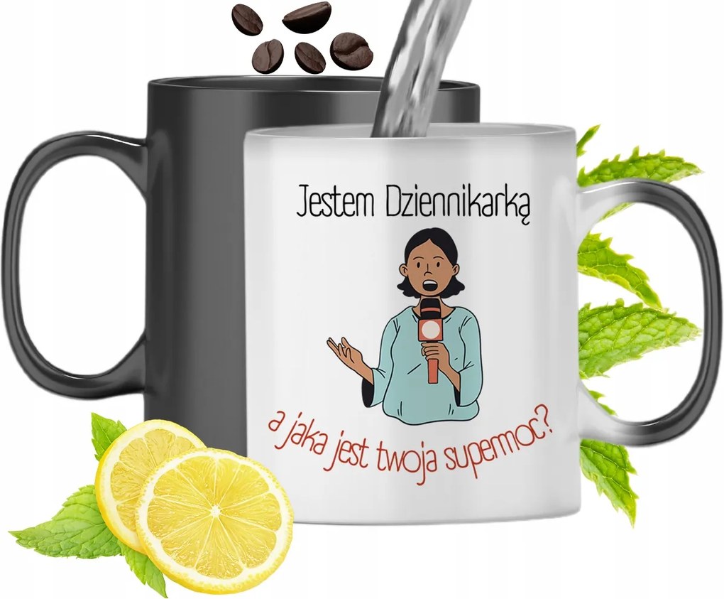 Mágikus Bögre Újságíróknak Színváltós Nyomtatott Fényképpel