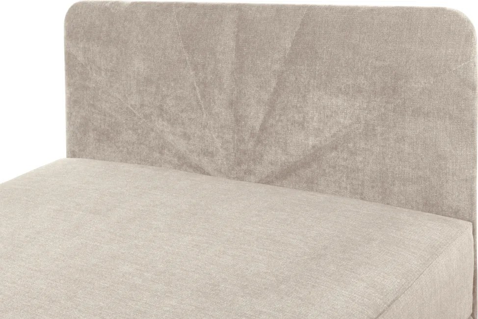 Boxspring ágy, egyszemélyes, bézs, 90x200, univerzális, SUPA