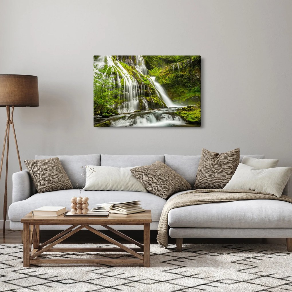 Kép - Vízesés, Wind River Valley (90x60 cm)