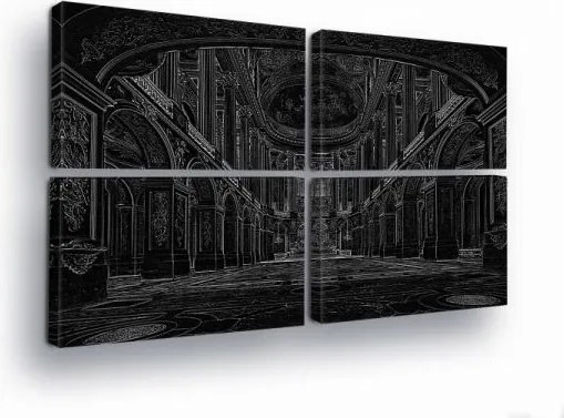 Vászonkép 120x80 Építészet monumentalitás gótika klasszicizmus belső tér