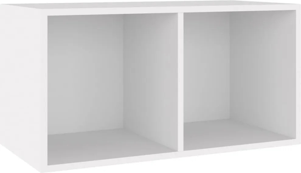 vidaXL fehér szerelt fa lemeztároló doboz 71 x 34 x 36 cm
