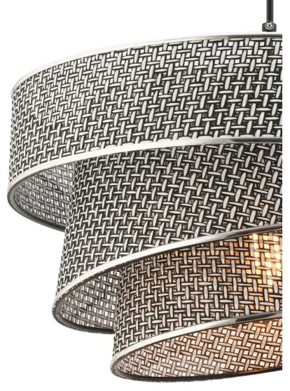 COUPER kábeles csillár 1xE27/60W/230V szürke/fényes króm